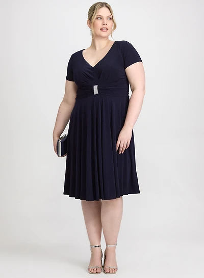 Crystal Bar Embellished Dress