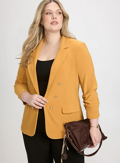 Joseph Ribkoff - Pinched Sleeve Blazer