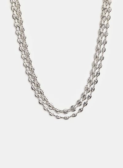 Flat Oval Chain Link Necklace
