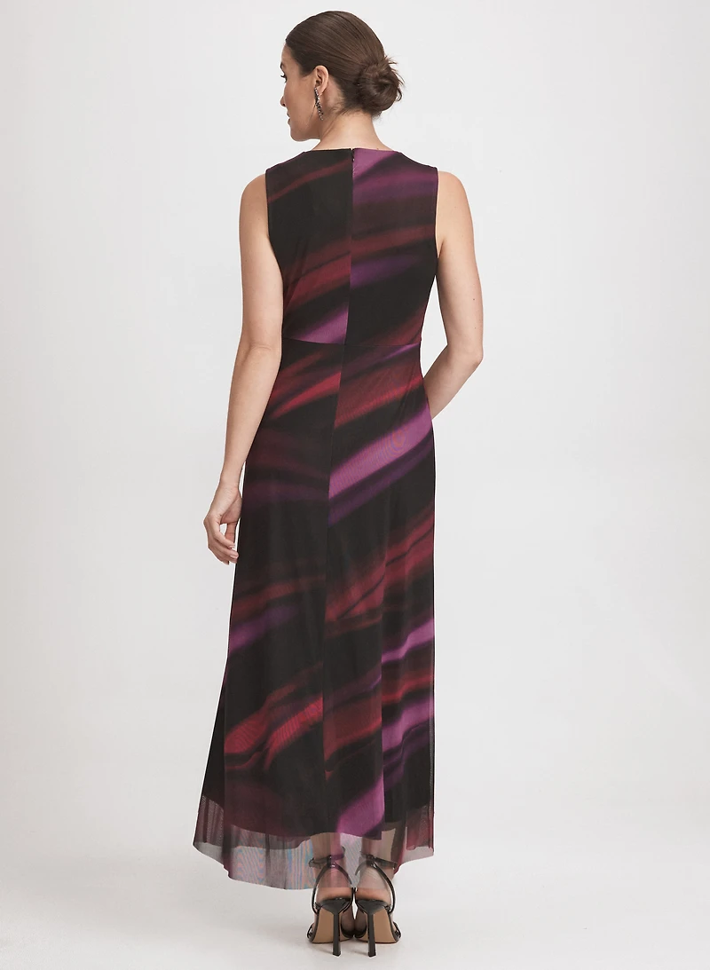 Stripe Mesh Dress