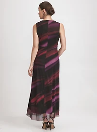 Stripe Mesh Dress