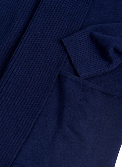 Open Cardigan With Pockets