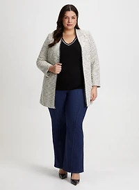 Veste redingote et haut col en V