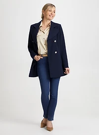 Embellished Jeans & Tricotine Jacket