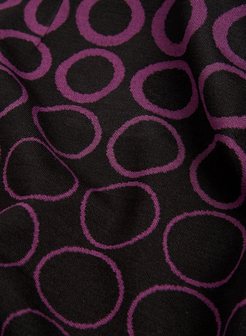 Geometric Print Pull-On Skirt