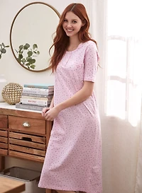 Dot Print Nightgown