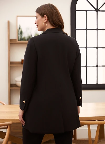 Long Crested Button Blazer