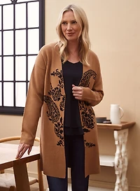 Paisley Motif Cardigan