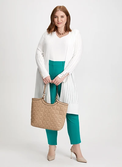 Long Cardigan & Bengaline Pants