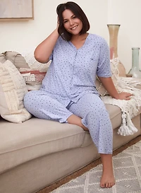 Dot Print Pyjama Set