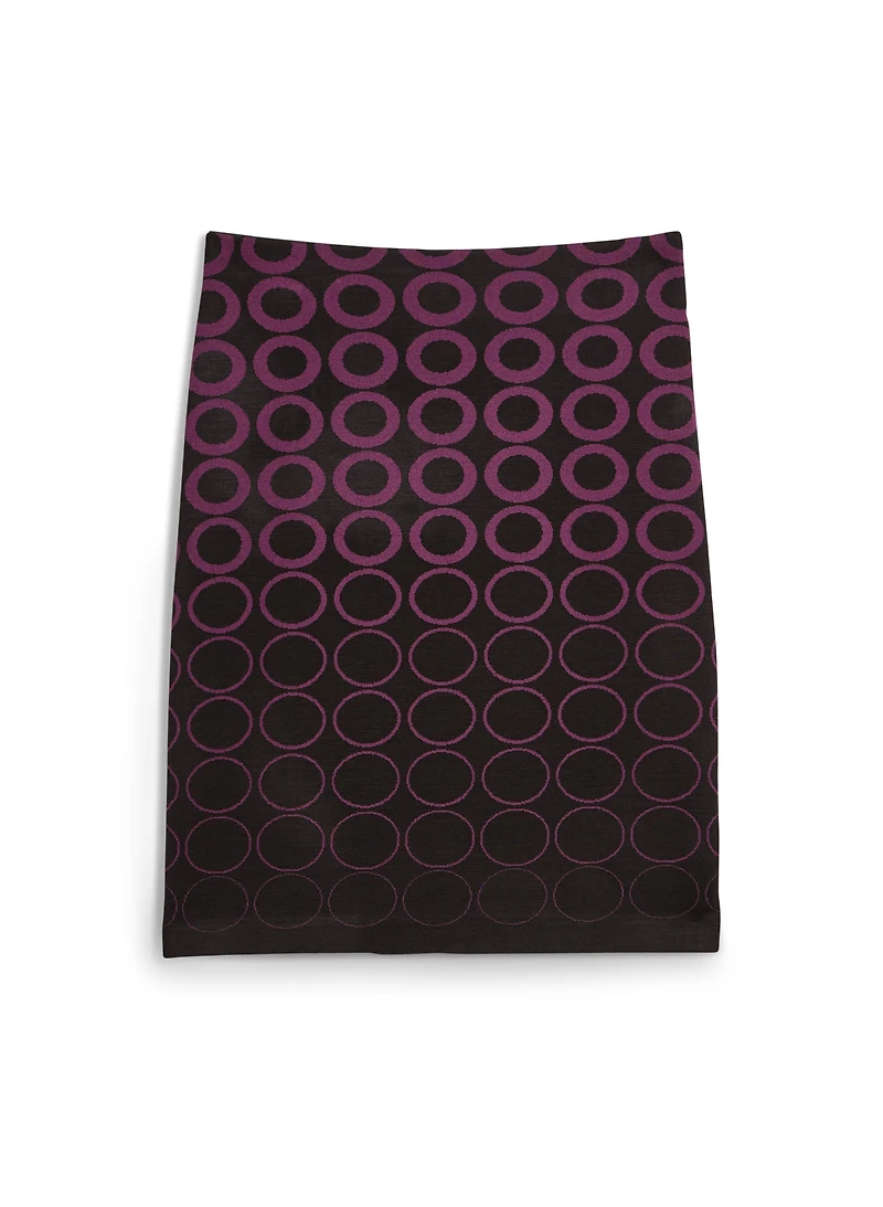 Geometric Print Pull-On Skirt