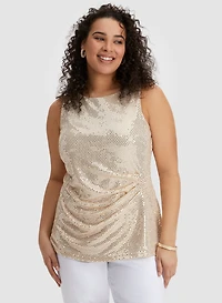 Haut sans manches à paillettes