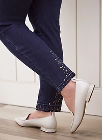 Stud Detail Slim Leg Jeans
