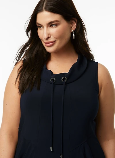 Joseph Ribkoff - Robe midi à col bénitier