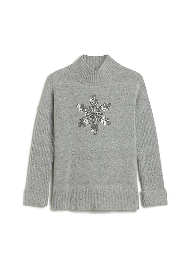 Snowflake Appliqué Sweater