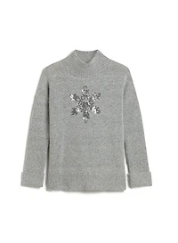 Snowflake Appliqué Sweater