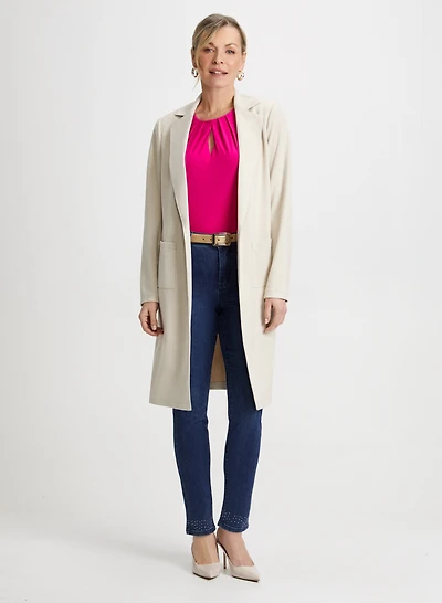 Veste redingote et haut à trou de serrure