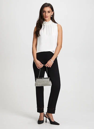 Pearl Detail Top & Pants