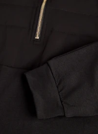 Quilted Zipper Trim Tunic