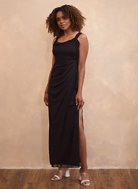 Ruched Flounce Dress