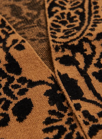 Cardigan à motif paisley