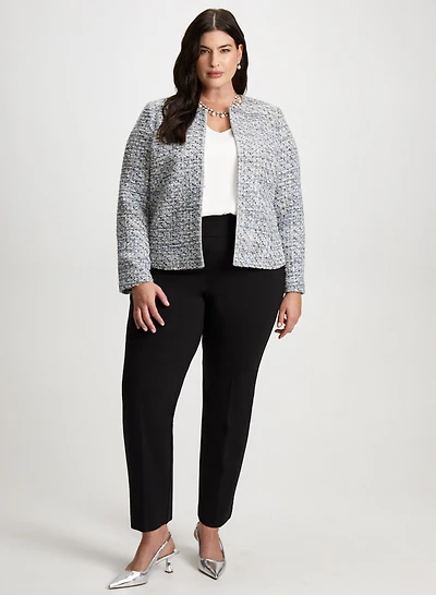 Bouclé Jacket & Straight Leg Pants