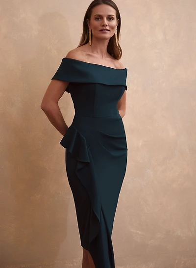 Off The Shoulder Ruffle Dress