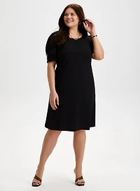 Joseph Ribkoff - Zip Detail A-Line Dress