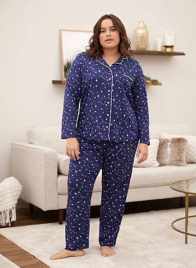 Star Print Pyjama Set
