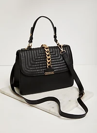 Sac fourre-tout matelassé avec chaîne