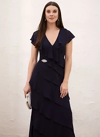 Asymmetric Tiered Dress