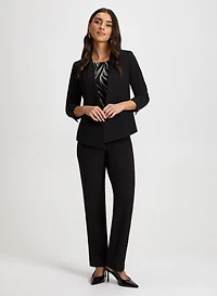 Cropped Jacket & Modern Fit Pants