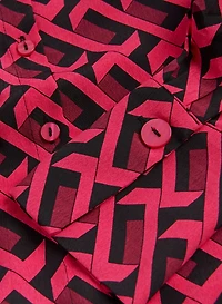 Geometric Print Blouse