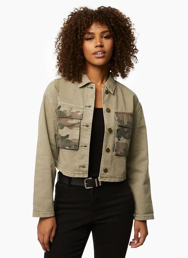 Camouflage Print Jacket