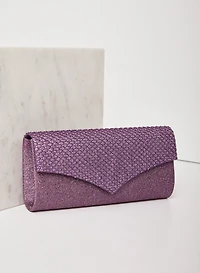 Pochette de soirée scintillante à rabat