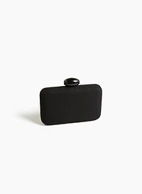 Pochette recangulaire à bandoulière métallique