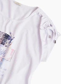 T-shirt à imprimé d'inspiration parisienne