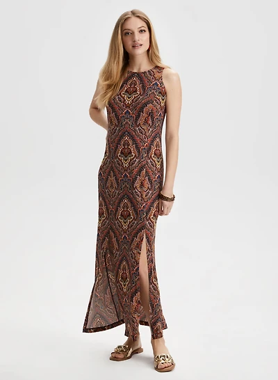 Paisley Print Dress