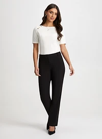 Peplum Top & Modern Fit Pants
