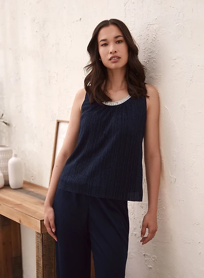 Three-Piece Tank, Jacket & Pants Set