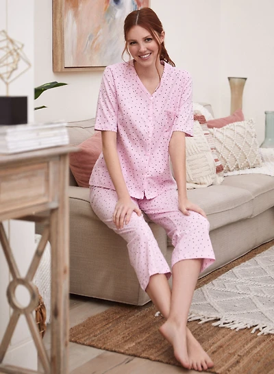 Dot Print Pyjama Set
