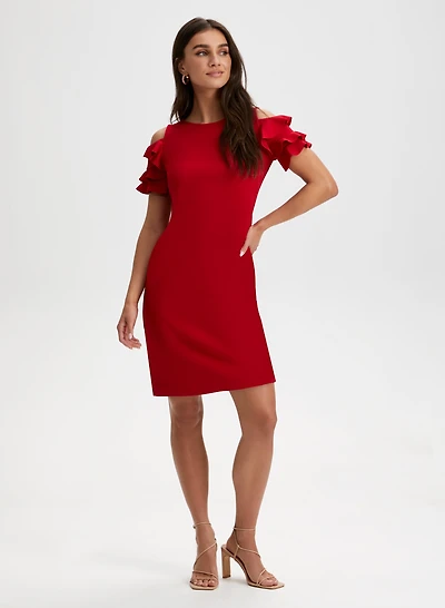 Ruffle Detail Day Dress