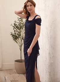 Glitter Cold Shoulder Dress