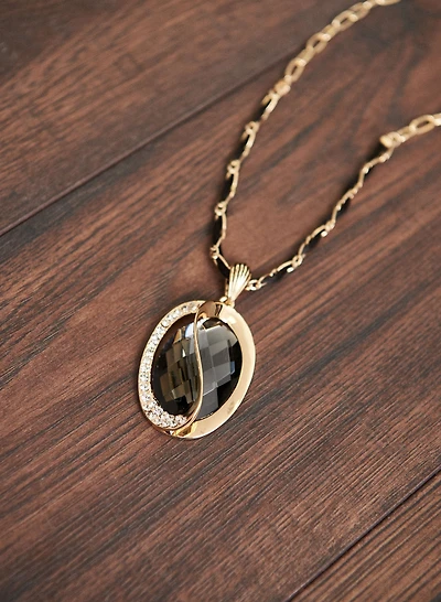 Faceted Stone Necklace
