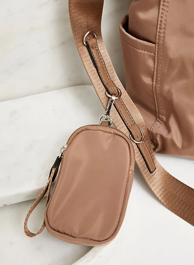 Sac fourre-tout à bandoulière en nylon