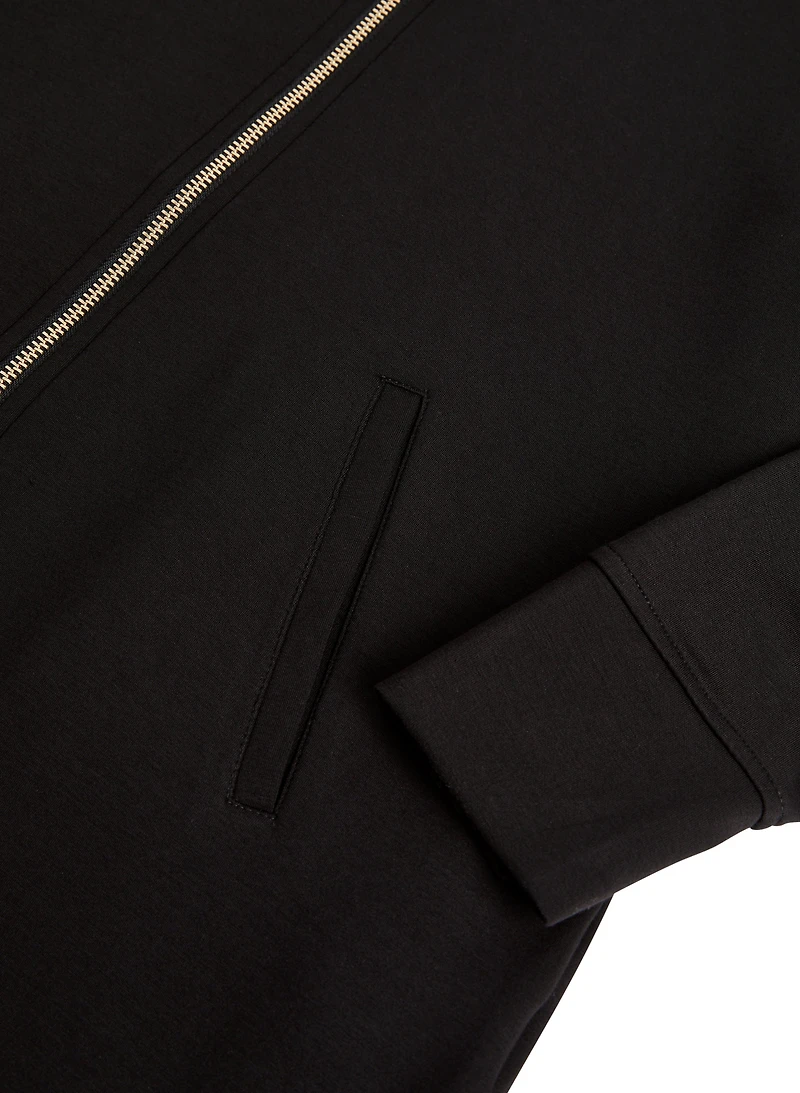 Hooded Zip Front Sweatshirt