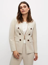 Blazer à boutons décoratifs