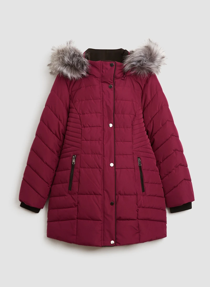 Recycled Quilted Vegan Down Coat