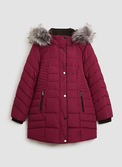 Recycled Quilted Vegan Down Coat