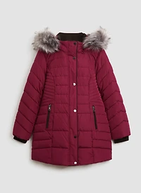 Recycled Quilted Vegan Down Coat